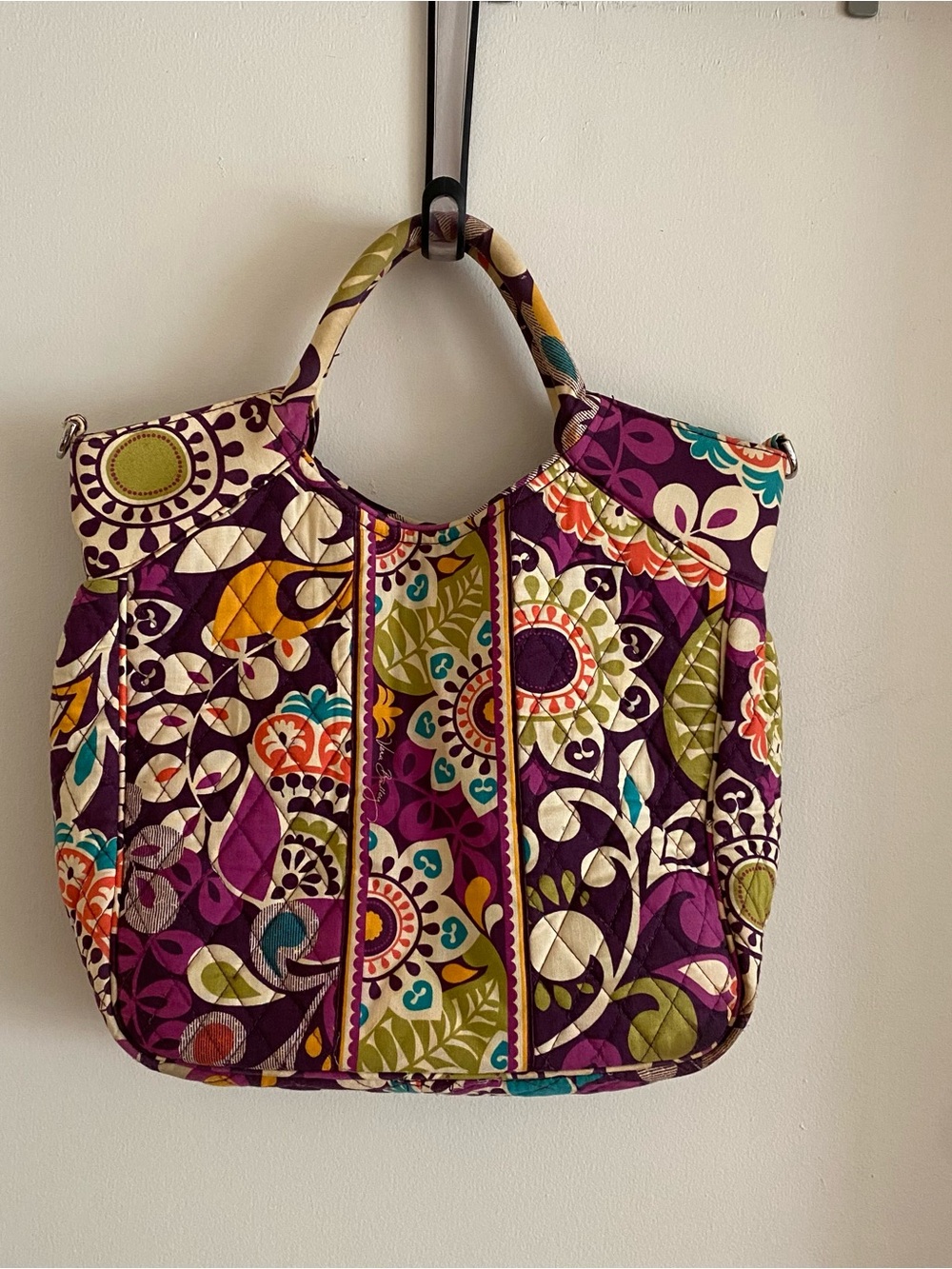Vera Bradley Quilted Floral Tote Bag - Picture 2 of 8